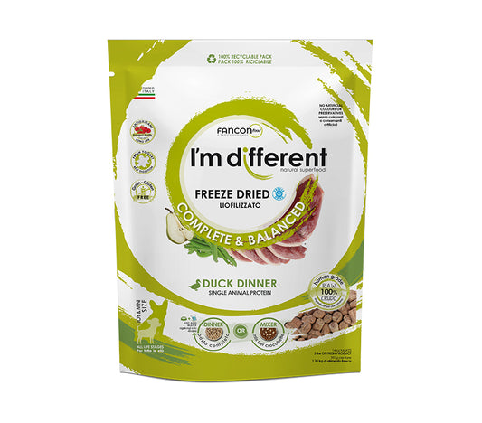 Diff Duck Dinner Liofilizuotas maistas šunims su antimi 156 g