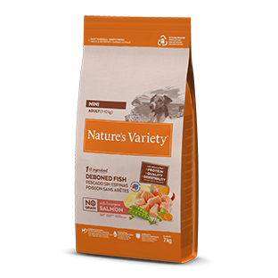 Nature's Variety Original No Grain Mini Adult Sausas begrūdis maistas suaugusiems mažųjų veislių šunims su lašiša 7 kg