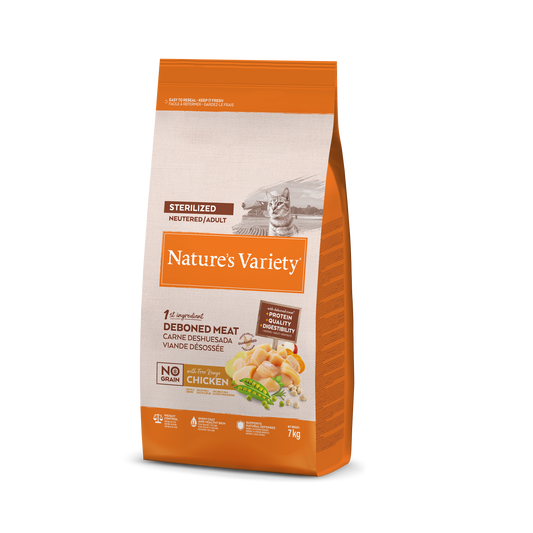 Nature's Variety No Grain Sterilized Cat (vištiena) 7 kg