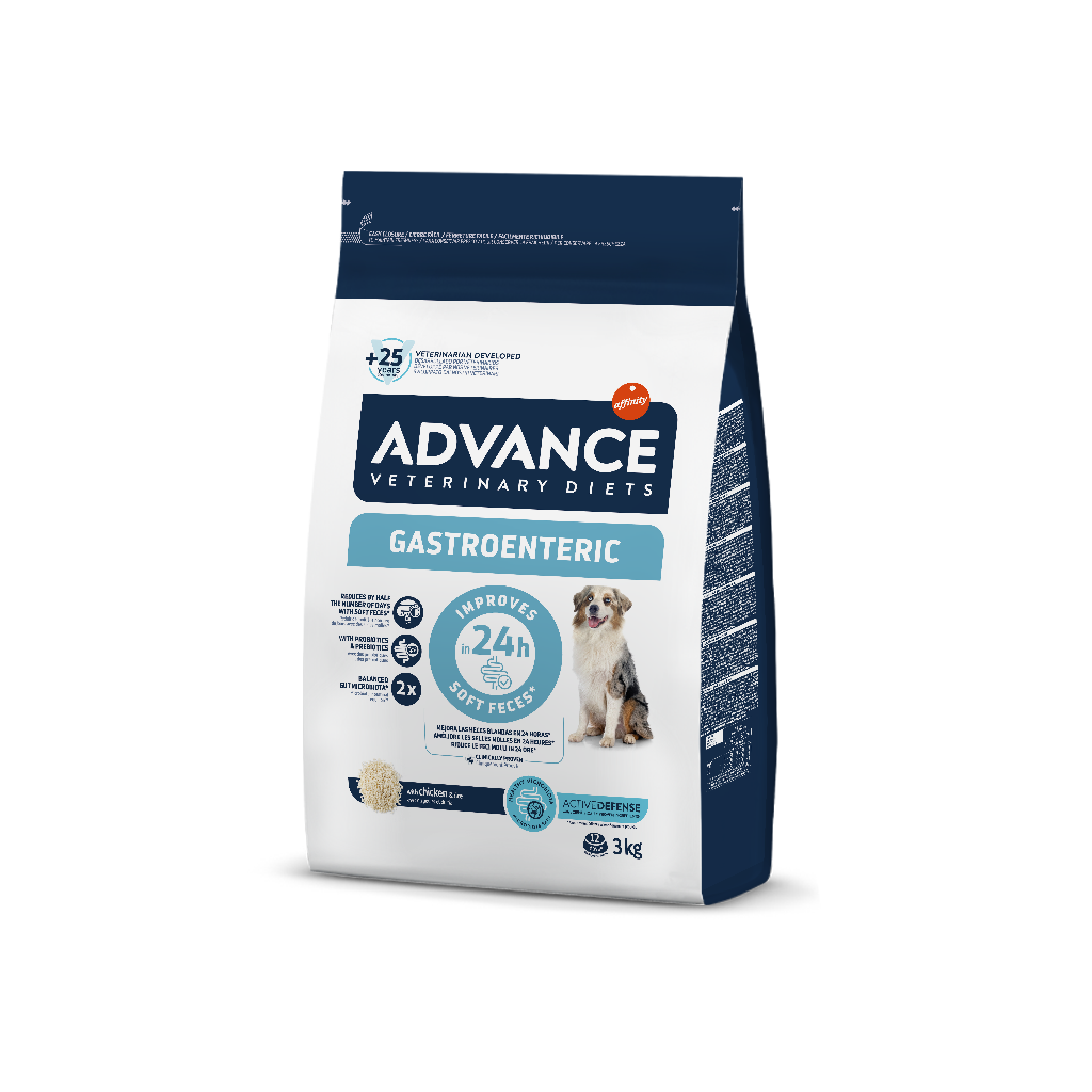 Advance Veterinary Diets Gastroenteric Dog Sausas maistas šunims turintiems jautrų virškinamąjį traktą 3 kg