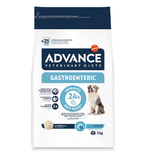 Advance Veterinary Diets Gastroenteric Dog Sausas maistas šunims turintiems jautrų virškinamąjį traktą 3 kg