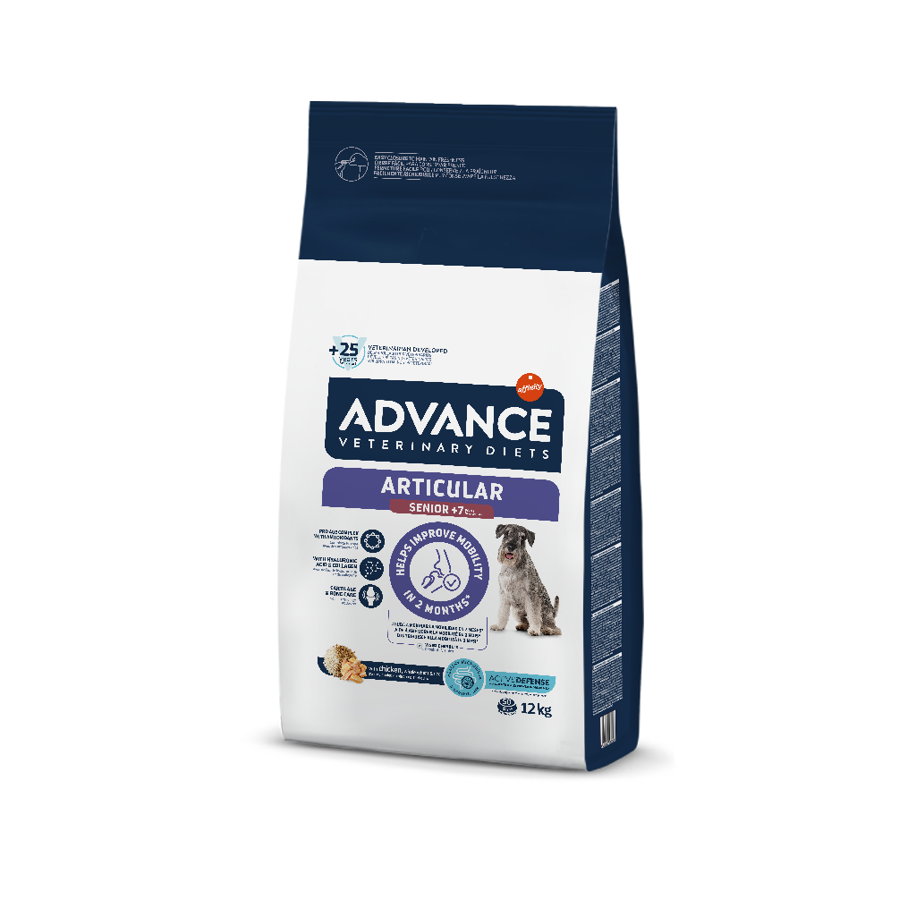 Advance Veterinary Diets Articular Senior Dog Sausas maistas vyresnio amžiaus šunims turintiems sąnarių problemų 12 kg