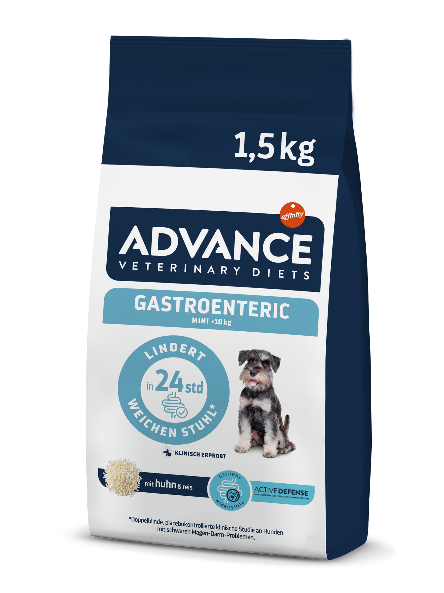 Advance Veterinary Diets Gastroenteric Mini Sausas maistas šunims, turintiems virškinimo trakto problemų 1.5 kg