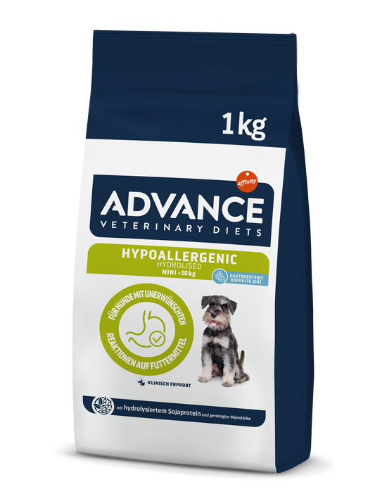 Advance Veterinary Diets Dog Hypoallergenic dog mini Sausas maistas šunims, turintiems alergiją 1 kg