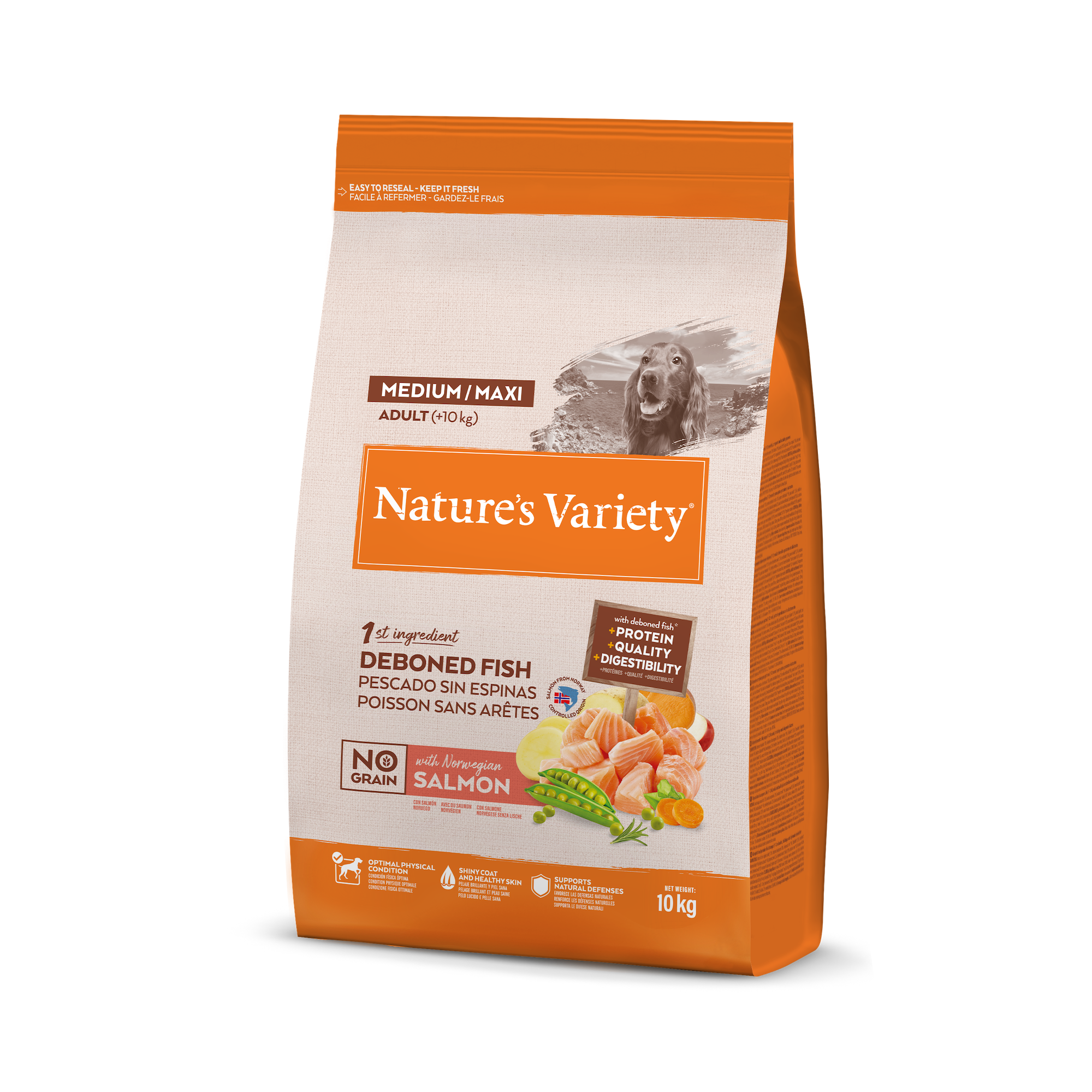 No Grain Med/Max Adult (lašiša) 10KG