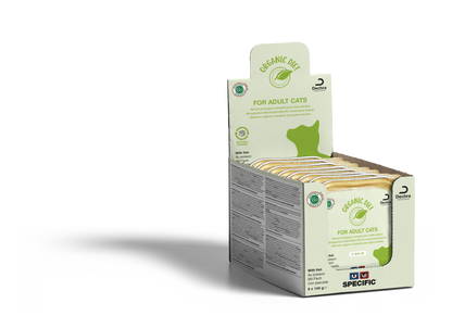 SPECIFIC F-BIO-W ekologiški konservai katėms su žuvimi 8 x 100 g