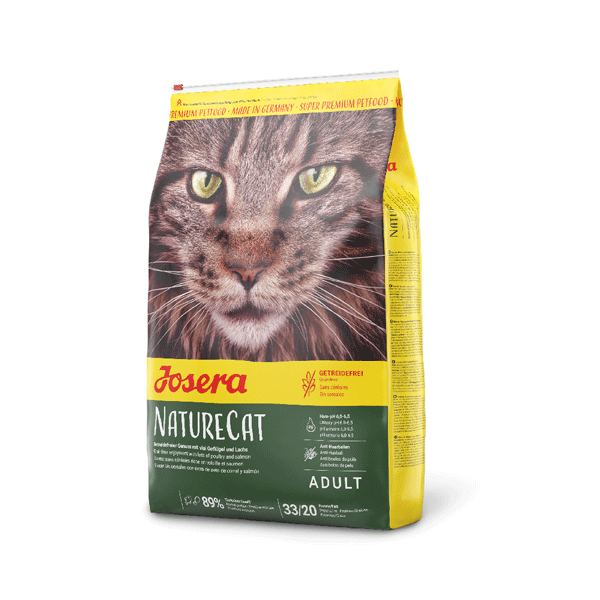 Josera NatureCat begrūdis kačių maistas su paukštiena, 10 kg