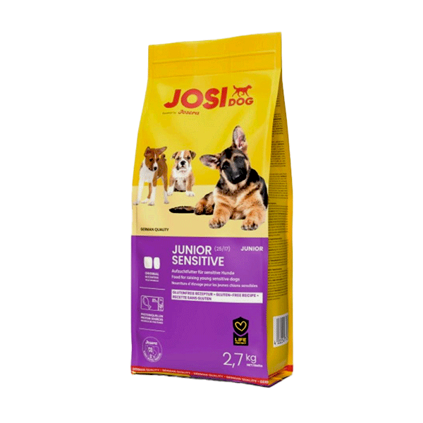 JosiDog Junior Sensitive maistas šunims, 2,7 kg