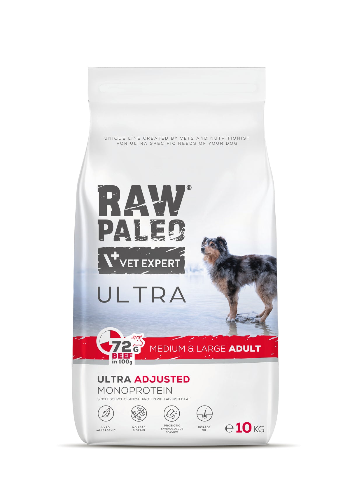 Raw Paleo Ultra Adult Medium&Large Beef 10kg
