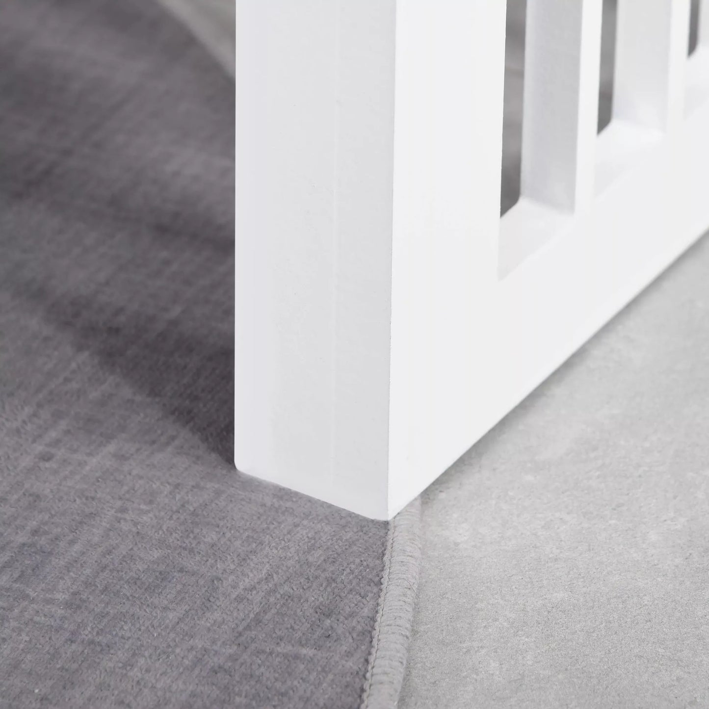 Suņu barības stacija, neslīdoša, 44 x 24 x 15 cm, balta, 0,9 l bļodā