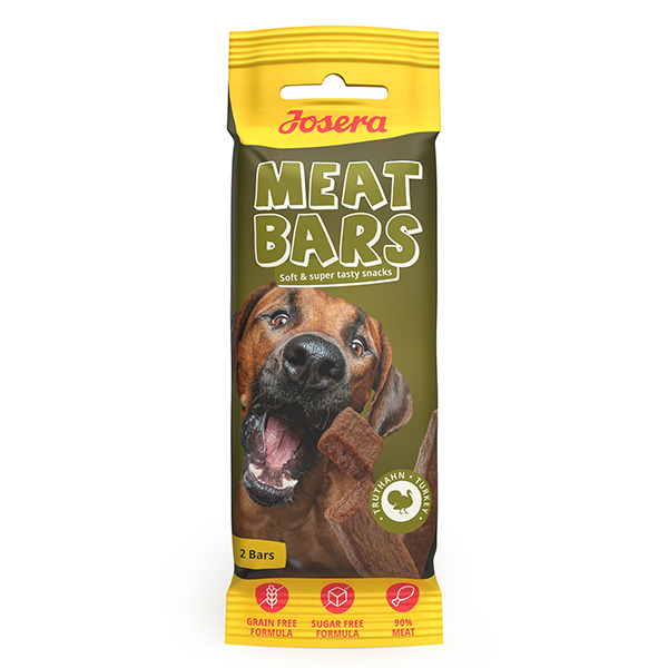 Josera Meat Bars Turkey kalakutienos skanėstai šunims, 40 g