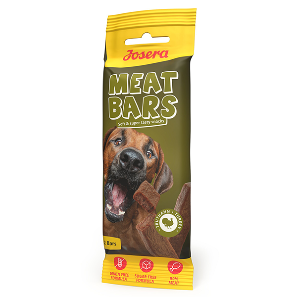 Josera Meat Bars Turkey kalakutienos skanėstai šunims, 40 g