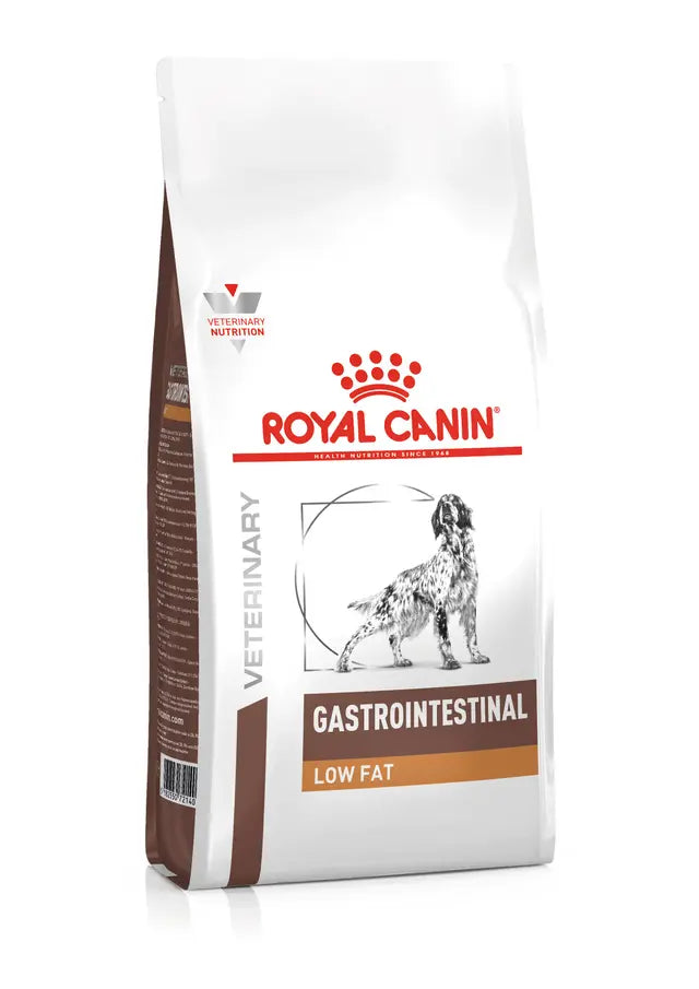 Royal Canin Veterinary Dog Gastrointestinal Low Fat dietinis pašaras šunims.