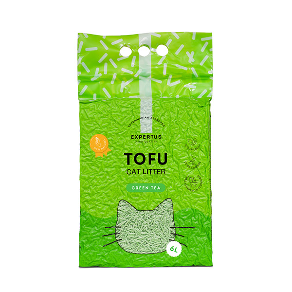 Expertus Tofu kraikas katėms, žaliosios arbatos kvapo, 6 l