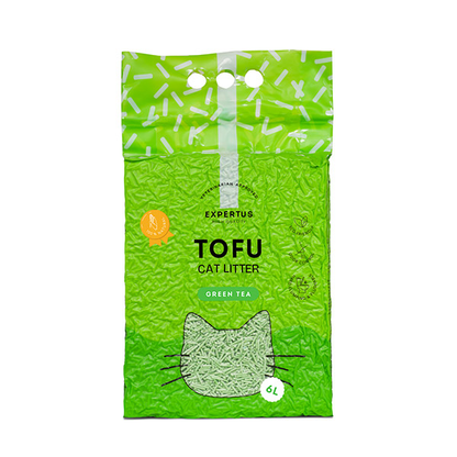 Expertus Tofu kraikas katėms, žaliosios arbatos kvapo, 6 l