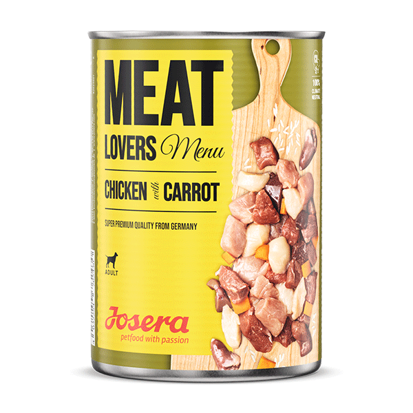 Josera Meat Lovers konservai šunims su vištiena ir morkomis, 400 g