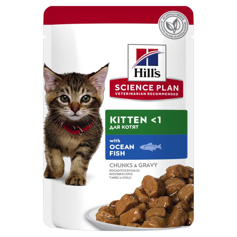 Hill's SP Feline Kitten Ocean Fish pouch konservai kačiukams 12x85g