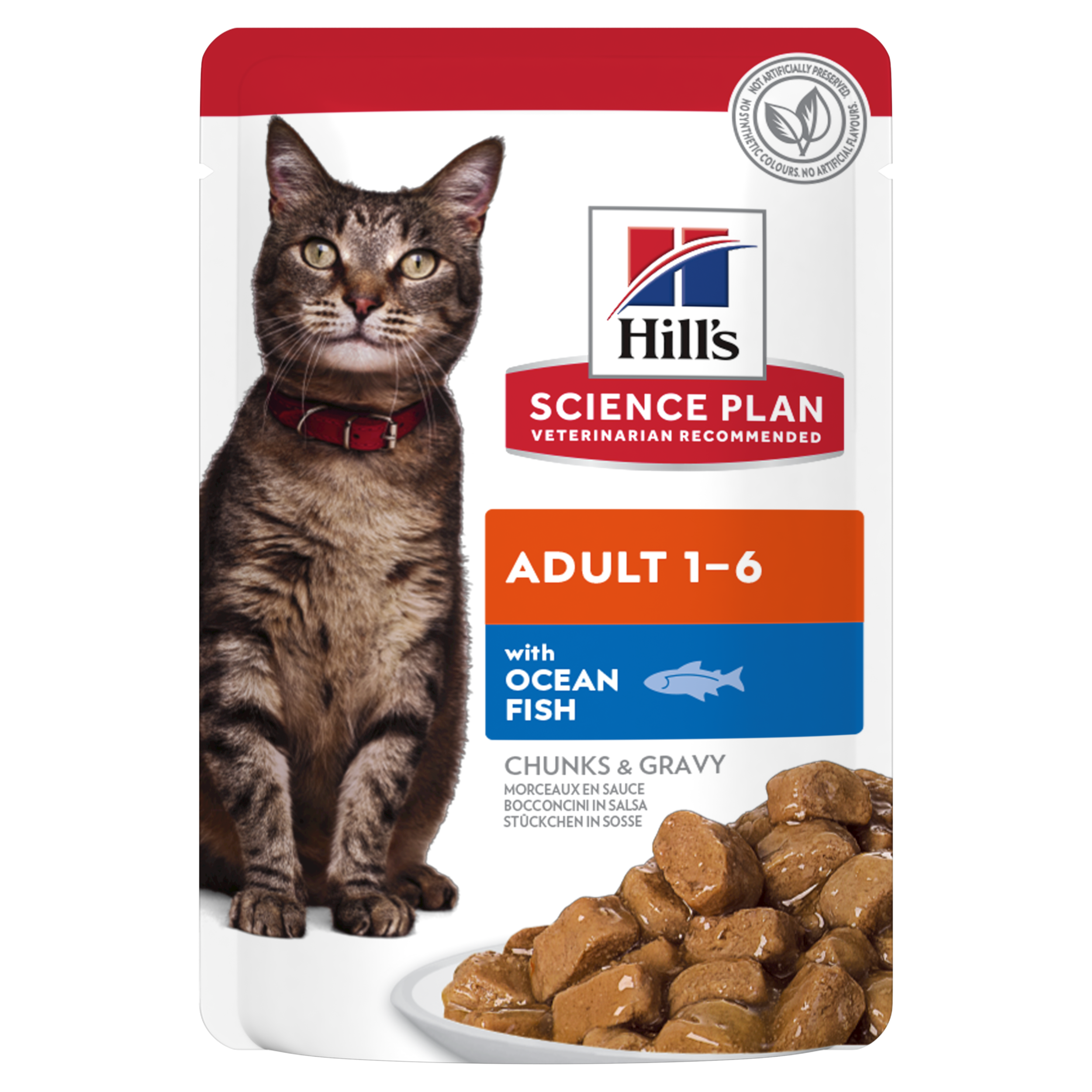 Hill's SP Feline Adult Ocean Fish Pouch konservai katėms 12x85g