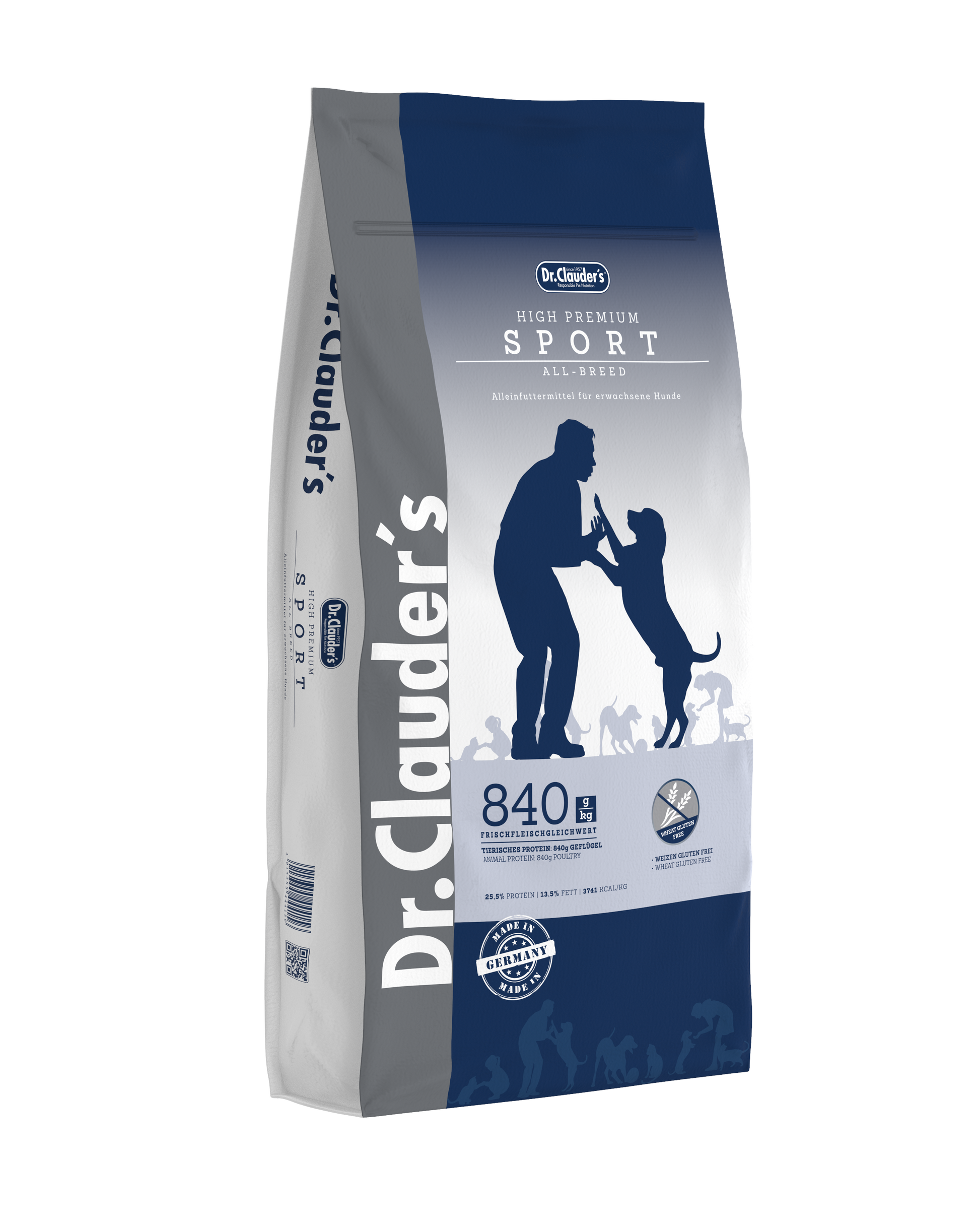 DR. CLAUDER'S SPORT sausas maistas suaugusiems sportuojantiems šunims 15kg