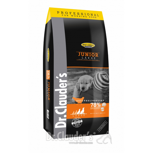 Dr. CLAUDER'S JUNIOR LARGE subalansuotas sausas maistas didelių ir labai didelių veislių šunims 20kg
