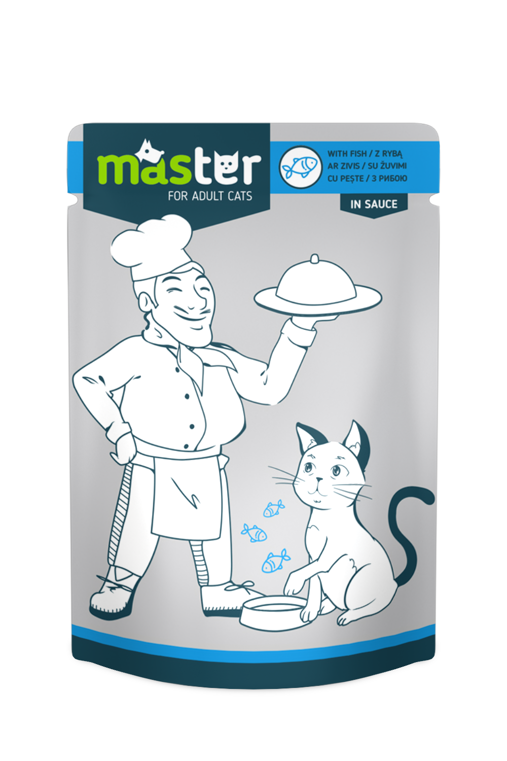 MASTER, konservai katėms su žuvimi