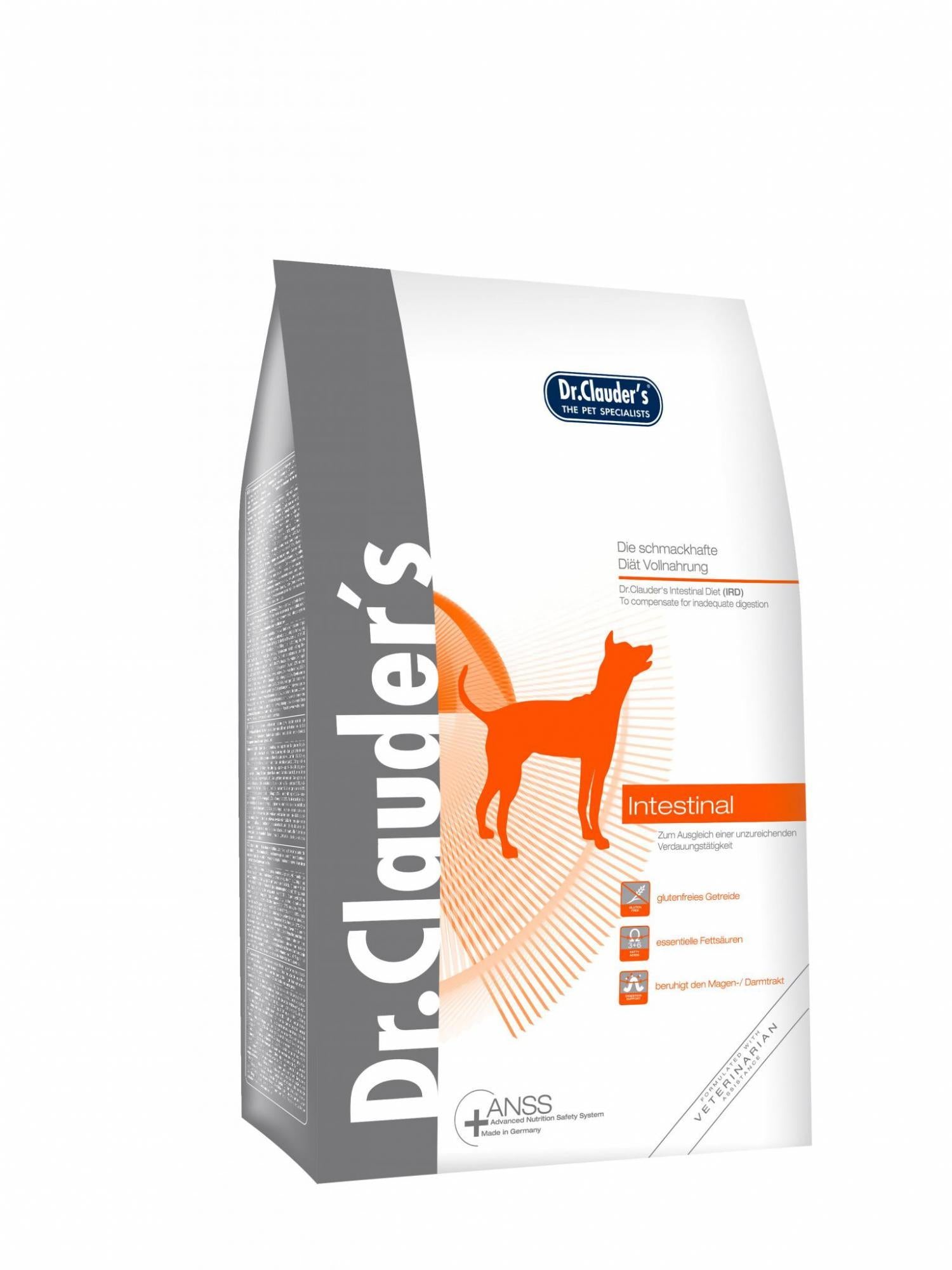DR. CLAUDER‘S IRD INTESTINAL DIET, subalansuotas sausas pašaras žarnyno problemų turintiems šunims 4kg