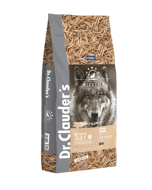 Dr.Clauder's Wildlife Insekten, visaverstis super premium pašaras su vabzdžių miltais šunims 11,5kg
