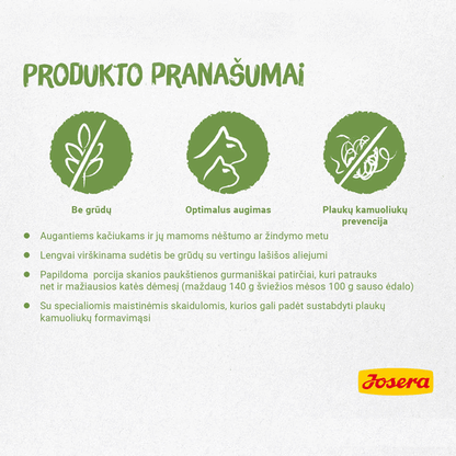 Josera Kitten Grainfree begrūdis kačių maistas, 10 kg