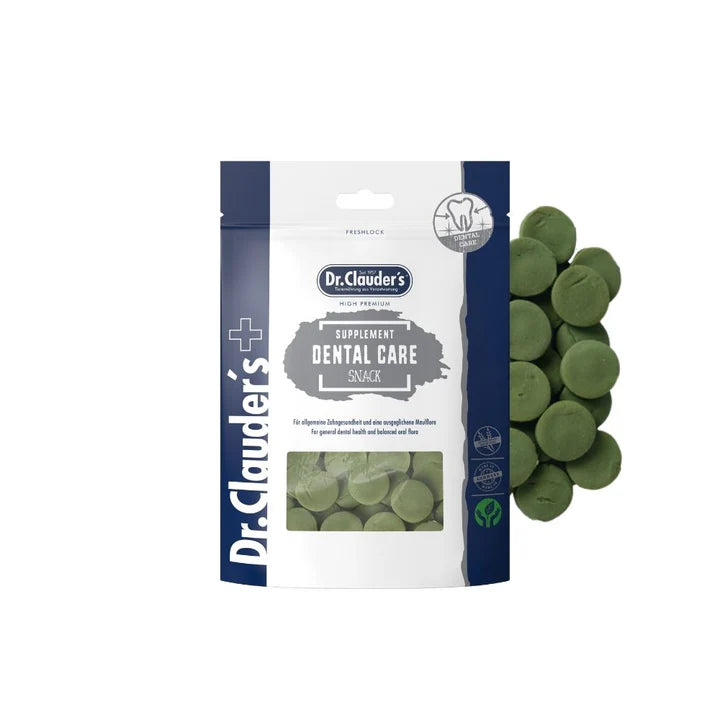 Dr.Clauder's Supplement Snack Dental Care uztura bagātinātājs zobu veselībai suņiem un kaķiem 150g