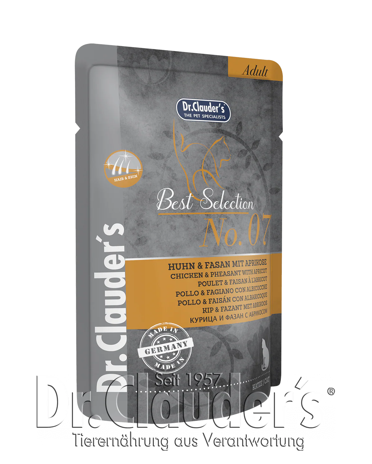 Dr.Clauder's Best Selection su vištiena fazanais ir abrikosais 85g