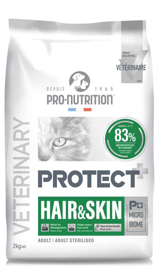 Pro-Nutrition Protect HAIR &SKIN sausas maistas odos ir kailio problemų turinčioms katėms. 2 kg