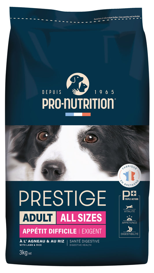 Pro-Nutrition Prestige Adult Exigent all sizes sausas maistas suaugusiems visų veislių šunims  3-12kg