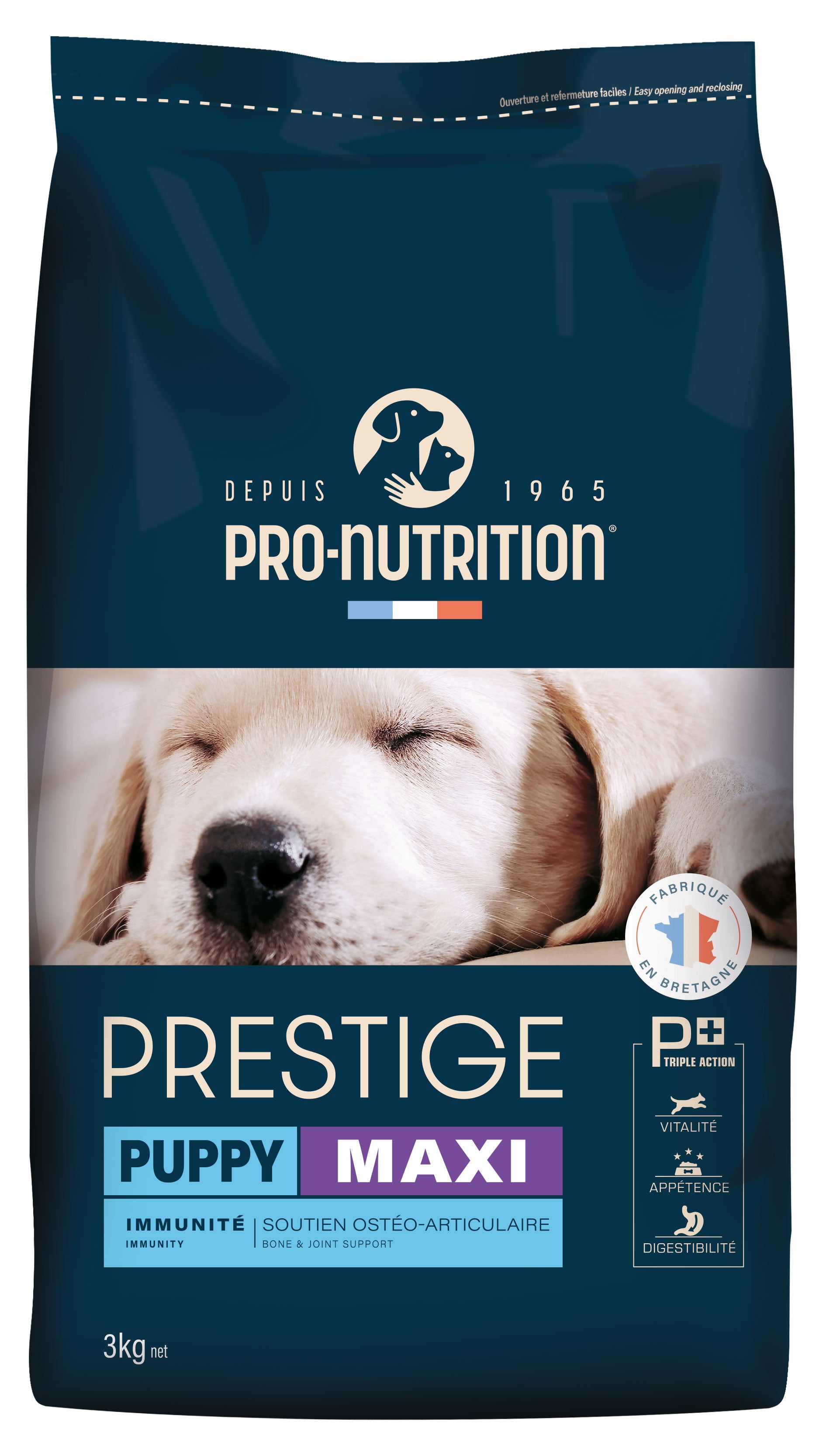 Pro-Nutrition Prestige puppy maxi sausas maistas didelių veislių jauniems šuniukams 3 kg