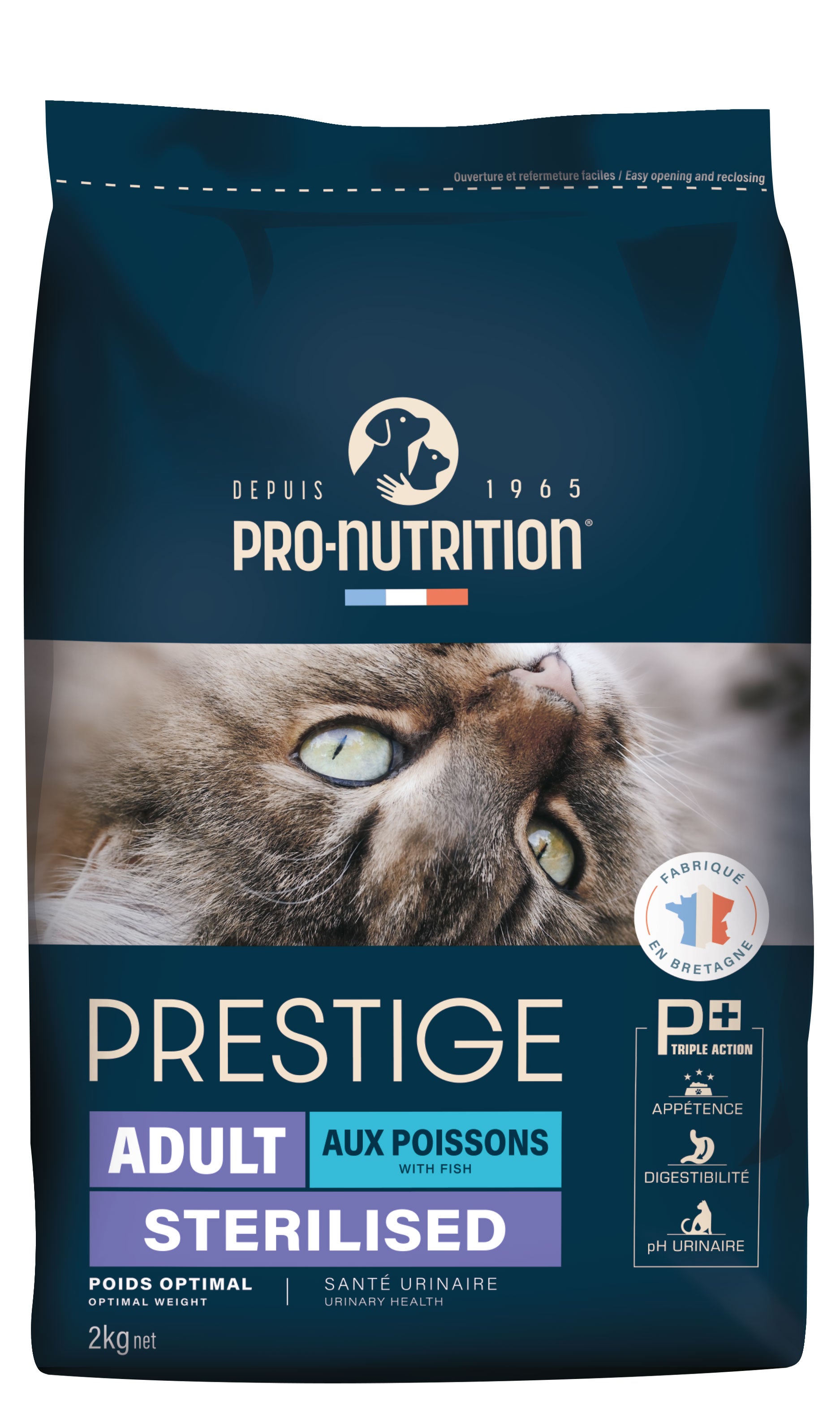 Pro-Nutrition Prestige Sterilised adult fish sausas maistas steilizuotoms katėms su žuvimi 2-10 kg - 10 kg