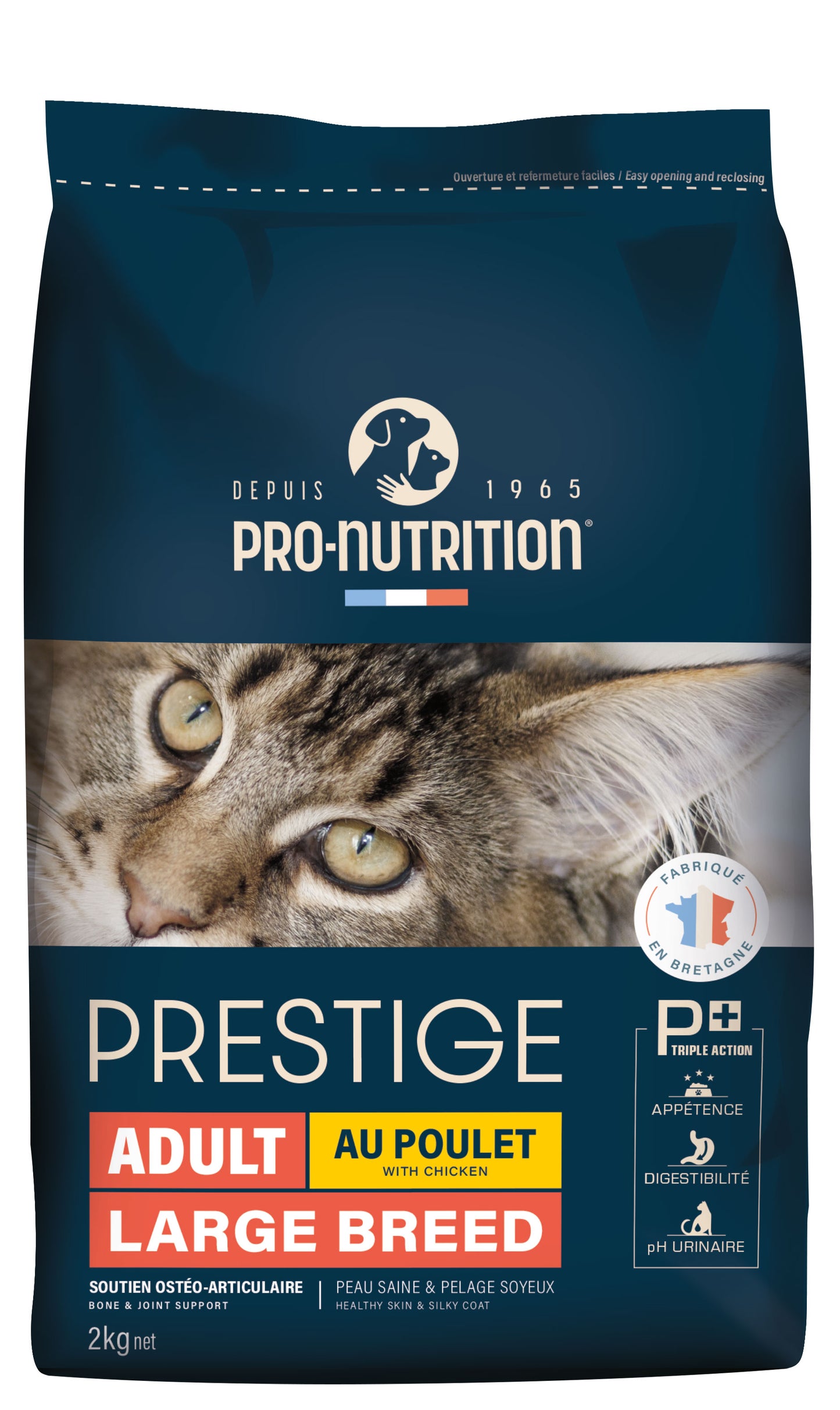 Pro-Nutrition Prestige Adult Large Breed chicken sausas maistas suaugusioms didelių veislių katėms su vištiena 2 kg