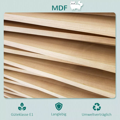 Kaķu gulta/gulta pie sienas, kaķu plaukts, ar mīkstu polsterējumu, brūna, 41 x 28 x 21 cm