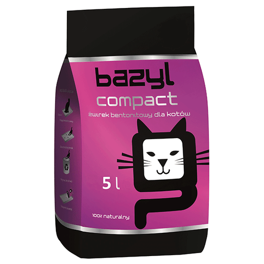Bazyl Compact bentonitinis kraikas katėms, 5 l