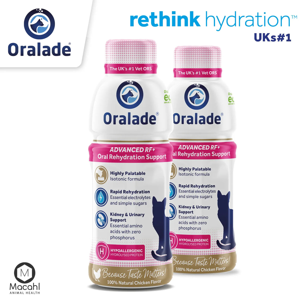 Oralade RF Support izotoninis gėrimas katėms 330 ml