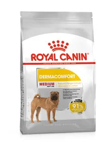Royal Canin Dog Dermacomfort Medium  visavertis pašaras šunims linkusiems į odos sudirginimą ir niežėjimą.