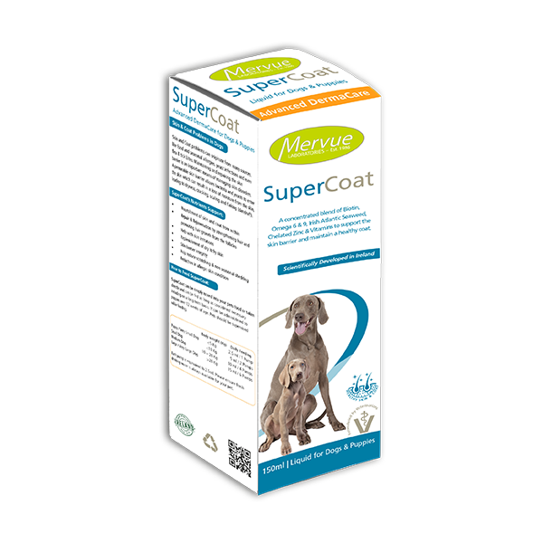 Mervue SuperCoat papildai šunims ir šuniukams, 150 ml