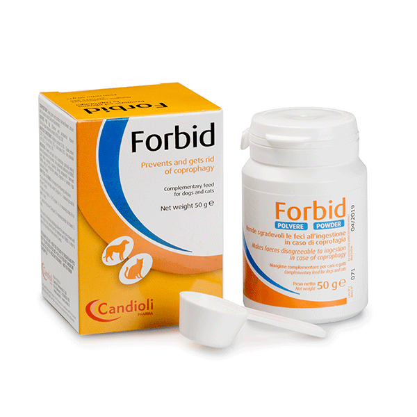 Candioli Forbid papildai esant koprofagijai šunims ir katėms, 50 g
