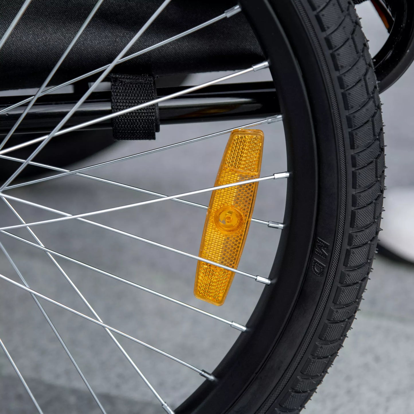 Sulankstoma šunų dviračio priekaba, atspari vandeniui, Oksfordo audinys, Plienas, 140 x 71 x 83 cm, Mėlyna