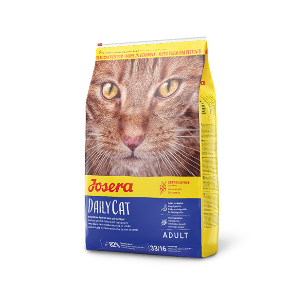Josera DailyCat begrūdis kačių maistas su paukštiena, 10 kg