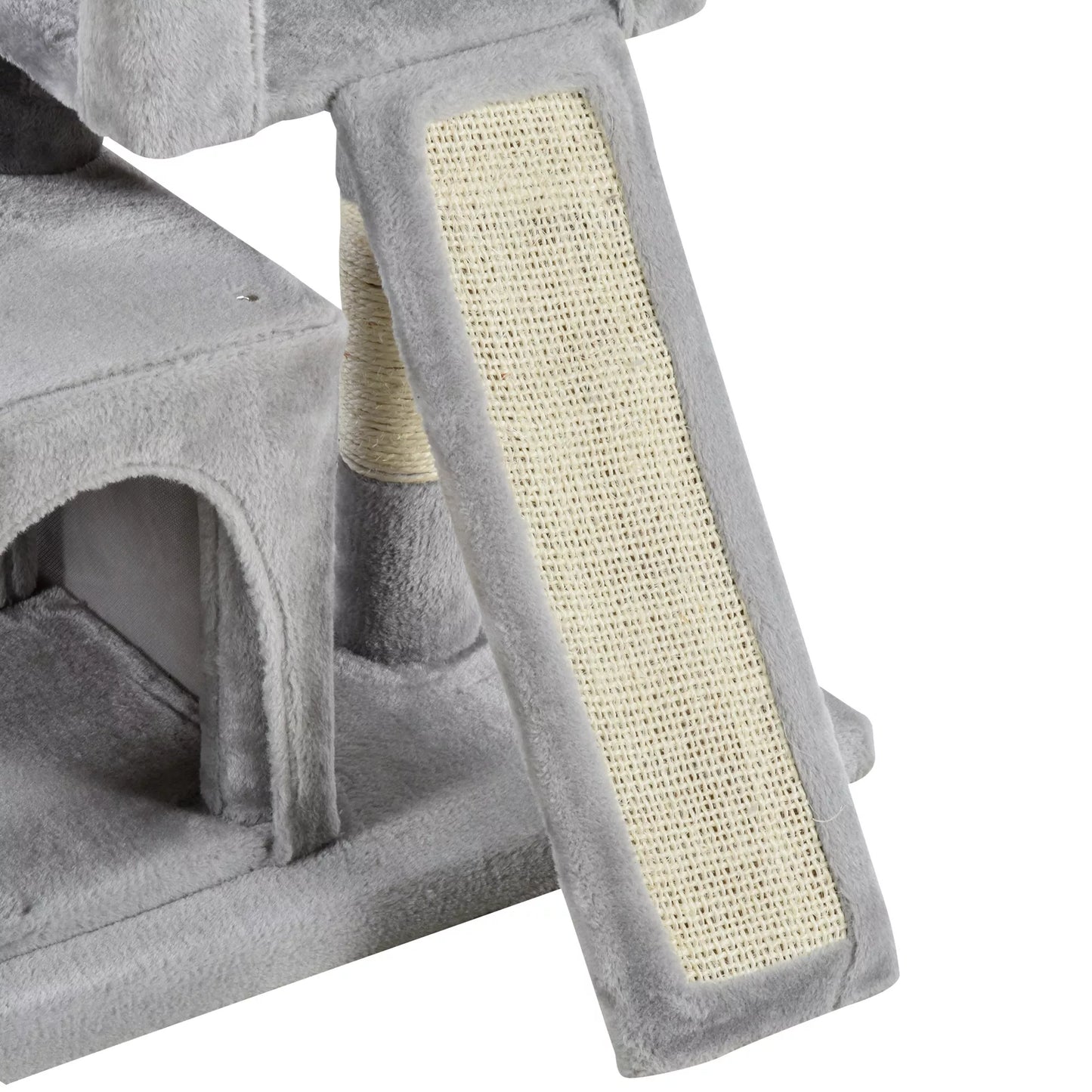 Kratzbaum 83 cm Mažas kačių braižymo medis su sizalio kolonomis, kačių braižymo medis, kačių laipiojimo medis, kačių medis, kačių baldai Žaidimų medis mažoms katėms, šviesiai pilkos spalvos