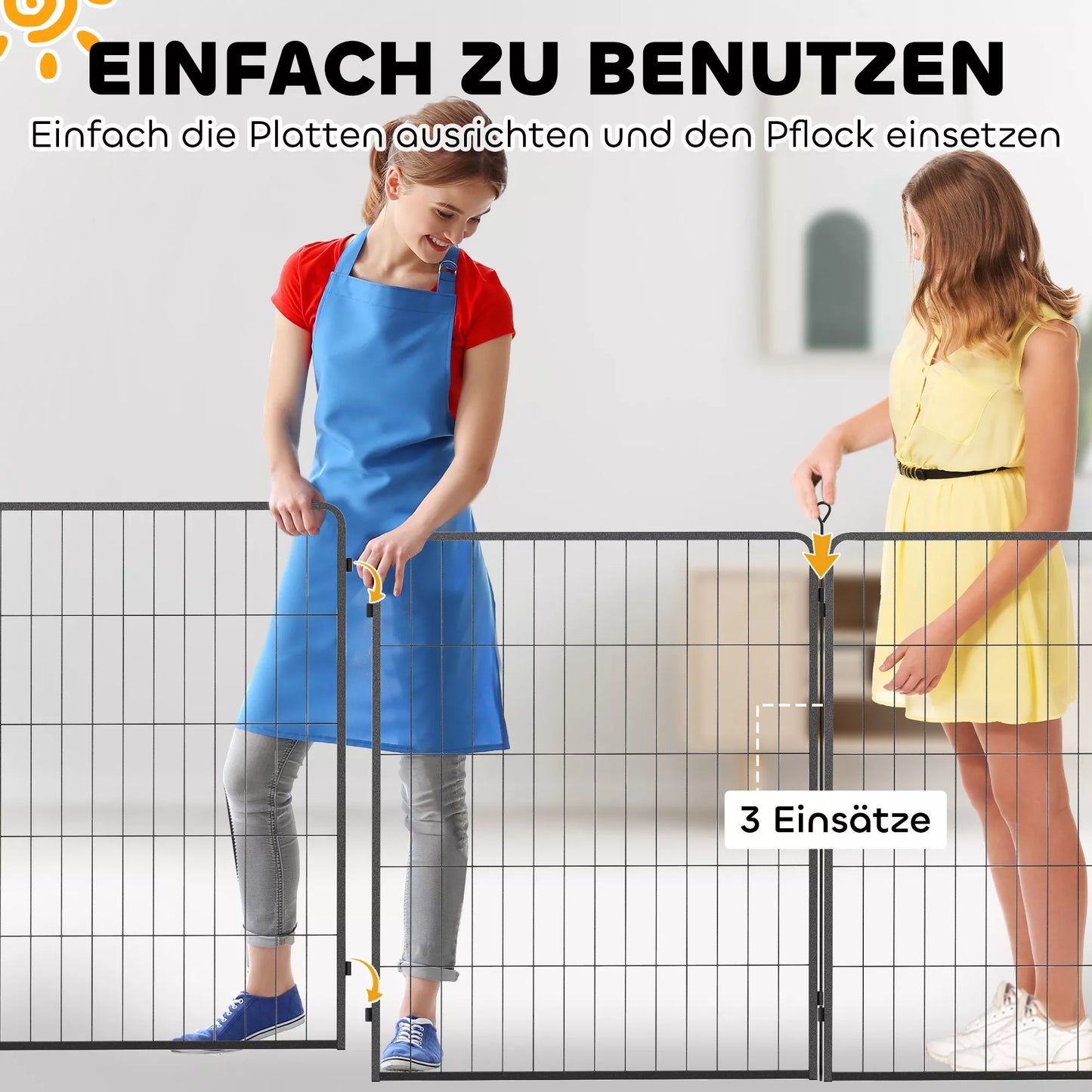 2 vnt. praplėtimas šuniukų aptvarui, šunų tvoros panelės, naminių gyvūnėlių žaidimų aikštelė, plieninė šuniukų tvora, pilka