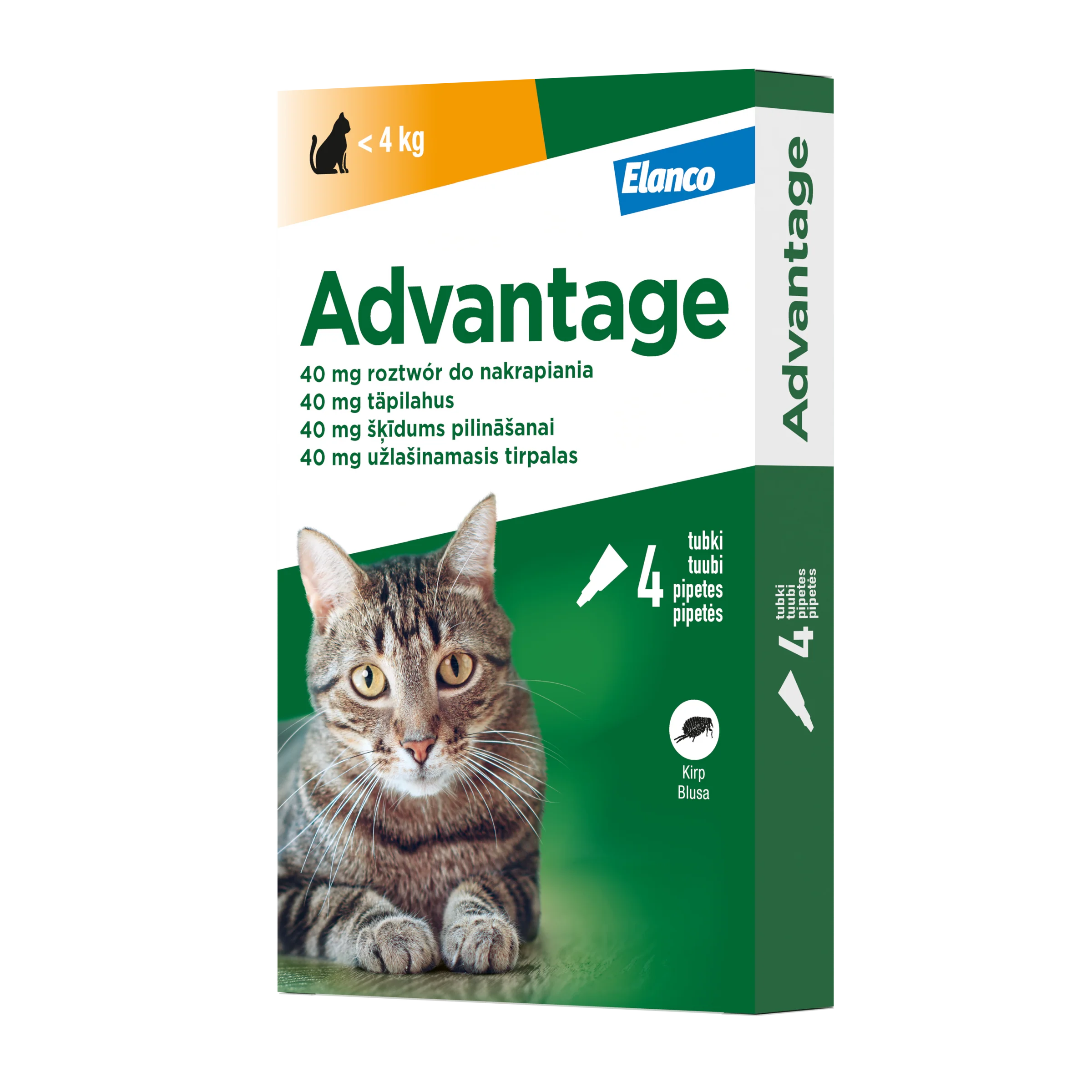 ADVANTAGE 40 katėms iki 4kg N4