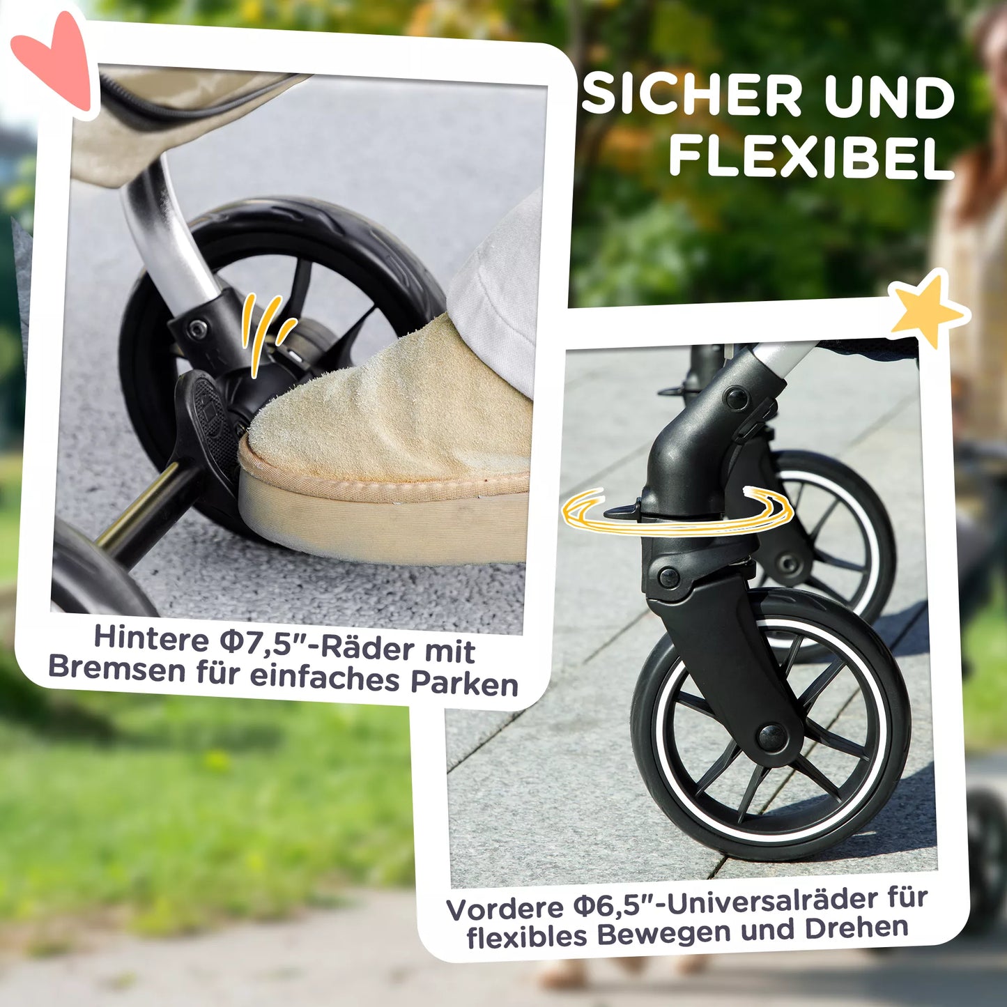 Suņu ratiņi, viegli un salokāmi transportēšanas ratiņi maziem suņiem, mazgājams spilvens, sieta logs, haki krāsā