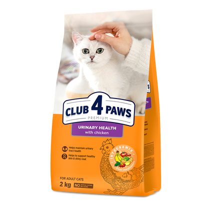 CLUB 4 PAWS PREMIUM URĪNSISTĒMAS VESELĪBAI. PILNVĒRTĪGA SAUSĀ BARĪBA PIEAUGUŠIEM KAĶIEM