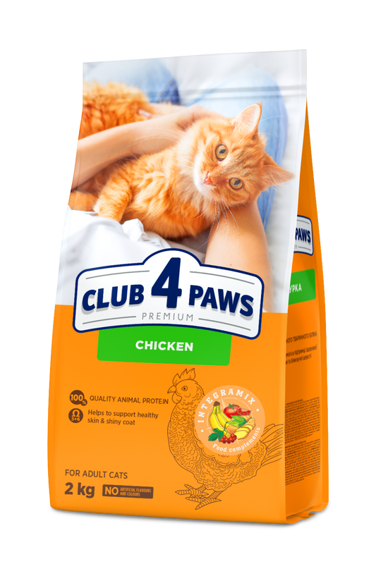 CLUB 4 PAWS PREMIUM VISTAS BARĪBA. PILNVĒRTĪGA BARĪBA PIEAUGUŠIEM KAĶIEM