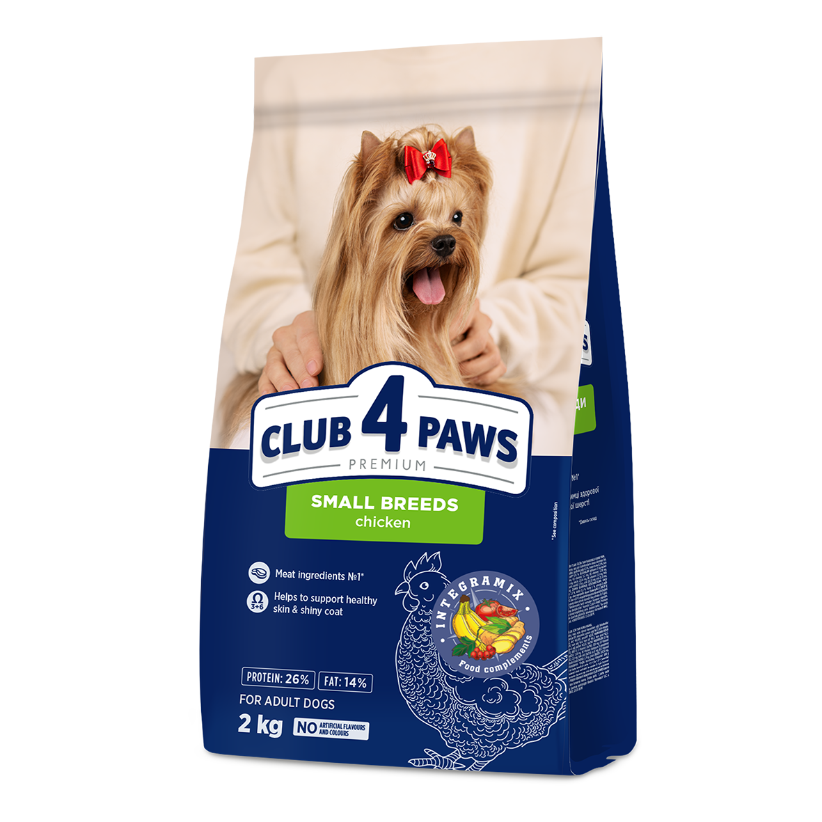 CLUB 4 PAWS PREMIUM VISAVERTIS PAŠARAS MAŽŲ VEISLIŲ SUAUGUSIEMS ŠUNIMS